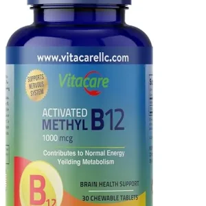Activated Methyl B12 1000mcg - 30 Chewable Tablets